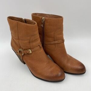Vince Camuto Women's "Gregger" Chestnut Brown Leather Boots Size 8.5M Going Out